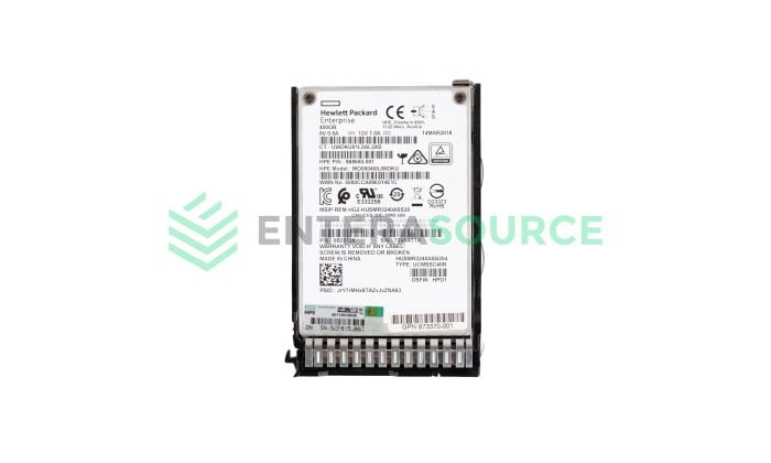 HPE 873566-001 400GB SAS SFF 12Gbps MU DS SC Solid State Drive Base View