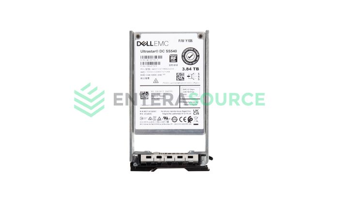Dell HY6C5-CML Compellent 3.84TB TLC SAS 2.5" 12Gbps RI ISE Solid State Drive Base View