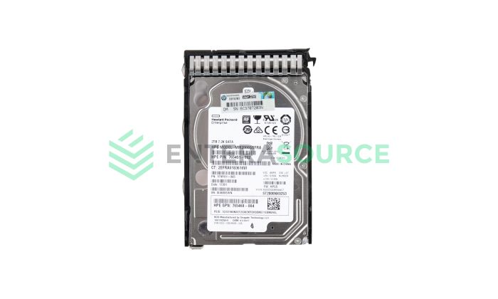 HPE 765869-001 2TB 7.2K SATA SFF 6Gbps 512e SC Hard Drive | 765455-B21 Base View