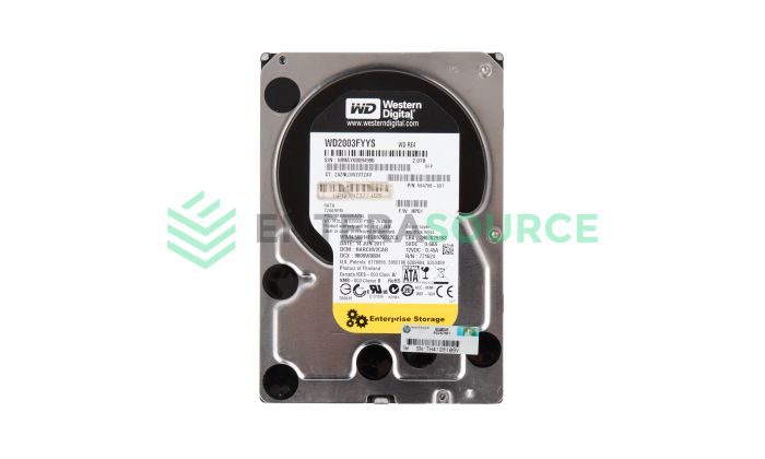 HPE 584786-001 2TB 7.2K SATA LFF 3Gbps MDL Hard Drive Base View