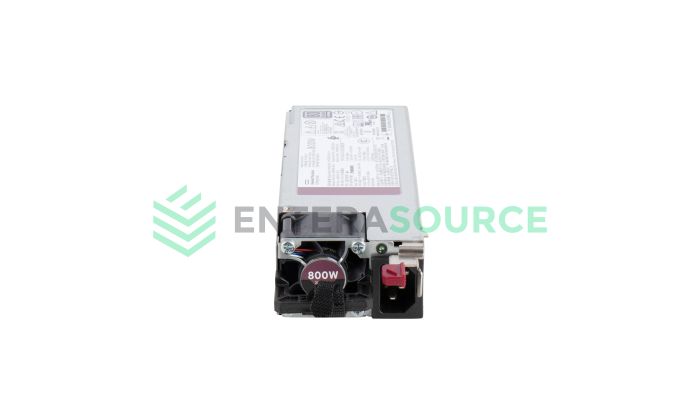 HPE 865412-202 PL Gen10 800W 100-240V LH 80+ Platinum Hot Plug AC Power Supply Base View