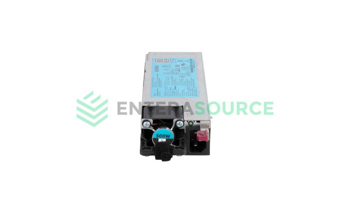 HPE 723595-201 ProLiant Gen9 500W FS 80+ Platinum Hot Plug AC Power Supply Base View
