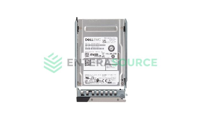 Dell J6F35 15.36TB BiCS NVMe 2.5" Gen4 x4/2x2 RI SED FIPS SSD | KCM6FRUL15T3 Base View