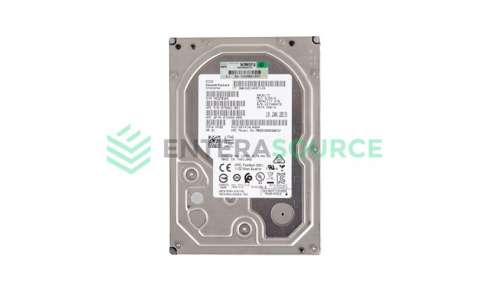HPE 879481-001 4TB 7.2K SATA LFF 6Gbps SC Hard Drive Base View