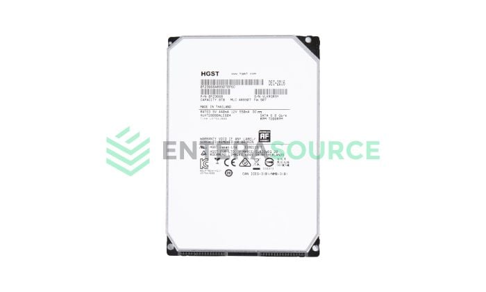 HGST HUH728080ALE604 8TB 7.2K SATA 3.5" 6Gbps Hard Drive Base View