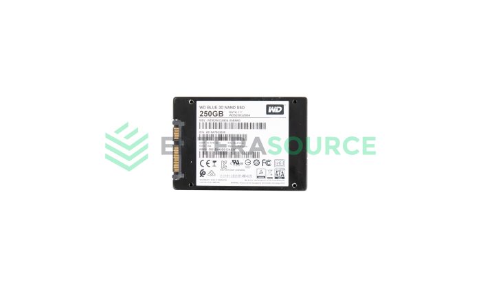 Western Digital WDS250G2B0A Blue 250GB TLC SATA 2.5" 6Gbps RI Solid State Drive Base View