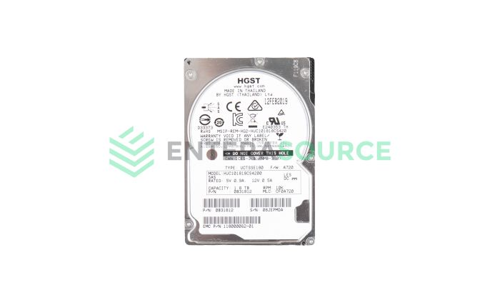 EMC Unity 118000062-01 1.8TB 10K SAS 2.5" 12Gb ISE Hard Drive | HUC101818CS4200 Base View
