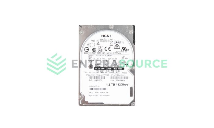 NetApp X343A-R6 1.8TB 10K SAS 2.5" 12Gb Hard Drive [NetApp Only] 4160 Block Size Base View