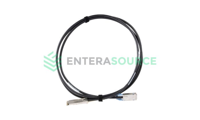 EMC 003-0080-01 3M 40GB QSFP+ to Cx4 Cable | Mellanox INFQSFP-CX4-03M Base View