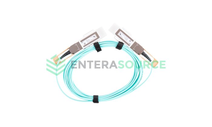 Dell VYXPW NET 5M QSFP28-DD to QSFP28-DD Active Direct Attach Twinax Cable Base View