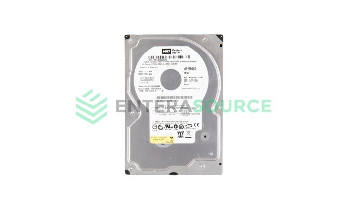 Western Digital WD2500YS-01SHB1 250GB 7.2K SATA 3.5" 3Gbps Hard Drive Base View
