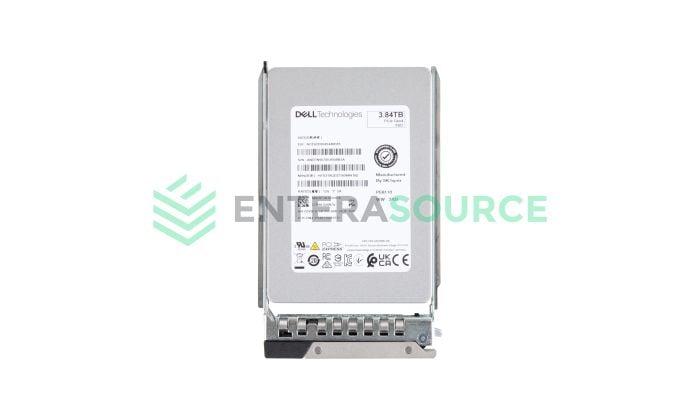 Dell 2V97V 3.84TB TLC NVMe U.2 2.5" Gen4 x4 RI Solid State Drive Base View
