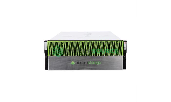 HPE Nimble Storage AF3000-2F-46T-1 [24x 1.92TB SSD, 2x 16Gb Fiber Channel] Front View with Bezel