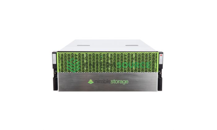 HPE Nimble Storage AF1000-2P-23T-1 [24x 960GB SSD, 2x 10Gb SFP+] Front View with Bezel