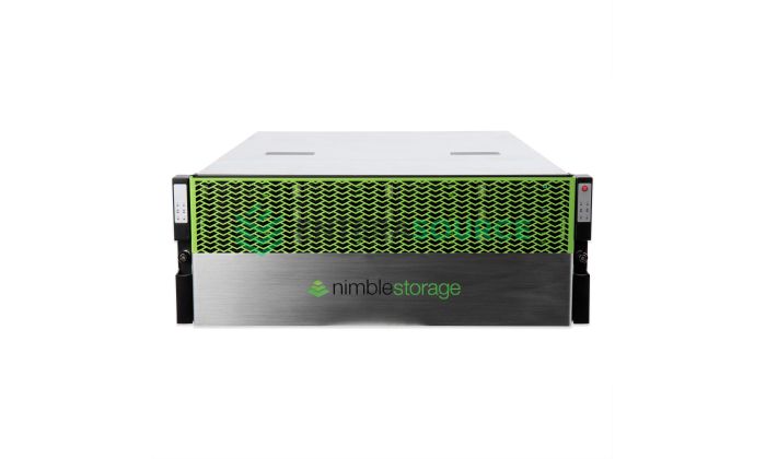 HPE Nimble Storage AF7000 All Flash Array 69TB SSD, 4x 16Gb FC | AF7000-4F-69T-2 Front View with Bezel