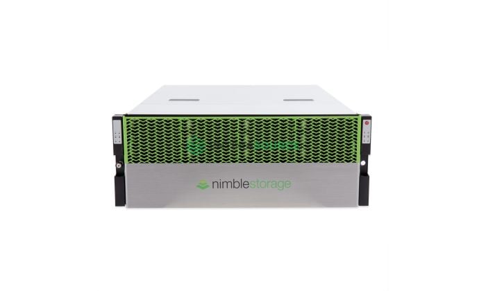 HPE Nimble Storage ES2 Hybrid Expansion Shelf 84TB HDD + 2.4TB SSD | ES2-H84T Front View with Bezel