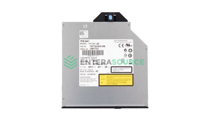 Dell KVXM6 PowerEdge R610 R710 Slimline SATA DVD-ROM Optical Drive Top View